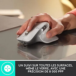 Souris Logitech - sans fil - MX Master 3S Performance, Ergonomique - Pale Grey