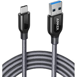 Anker Câble USB C Powerline+ USB Type C de 90 cm en Nylon tressé vers USB 3.0 Extra Solide pour Appareils USB C