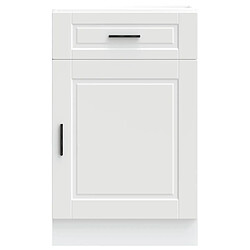 Avis vidaXL Armoire de cuisine Porto blanc bois d'ingénierie