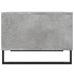 Maison Chic Table basse,Table Console Table d'appoint, Table pour salon Gris béton 60x50x36,5 cm Bois d'ingénierie -MN94560 pas cher