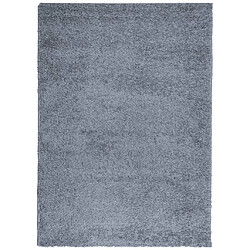 vidaXL Tapis shaggy PAMPLONA poils longs moderne bleu 200x280 cm