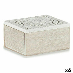 Gift Decor Boîte Décorative 16 x 8 x 11 cm Bois (6 Unités)