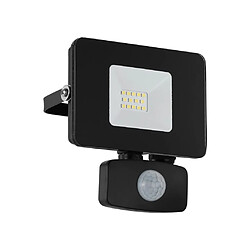 EGLO Applique LED à capteur d'extérieur Faedo 3 10W 11x5x13,5 cm Noir