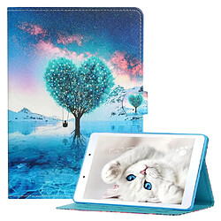 Etui en PU Porte-cartes à motif élégant arbre pour votre Samsung Galaxy Tab A7 Lite 8.7 pouces T220/T225