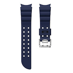 Avis Bracelet de montre en silicone 20MM compatible Samsung Galaxy Watch5/4 Classic (Bleu Nuit)