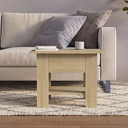 Avis vidaXL Table basse chêne sonoma 55x55x42 cm bois d'ingénierie