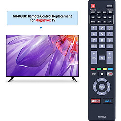 SANAG Nh409Ud Telecommande De Rechange Compatible Avec Magnavox Led Lcd Tv Compatible Avec 32Mv304X 32Mv306X 40Mv324X 40Mv336X 43Mv314X 50Mv314X 50Mv336X 55Mv314X 55Mv346X