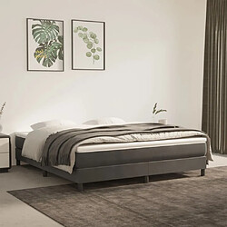 Maison Chic Matelas de lit à ressorts ensachés, Matelas doux Gris foncé 180x200x20 cm -GKD54723