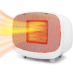 Vendos85 Mini Radiateur Soufflant 600W blanc