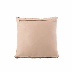 Paris Prix Coussin Déco en Cuir Écailles 45x45cm Rose