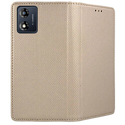 Avis Htdmobiles Housse pour Motorola Moto E13 - etui coque pochette portefeuille + film ecran - OR MAGNET