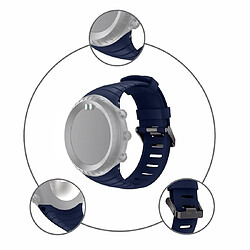 Wewoo Bracelet pour montre connectée Smartwatch avec en silicone Suunto Core bleu pas cher