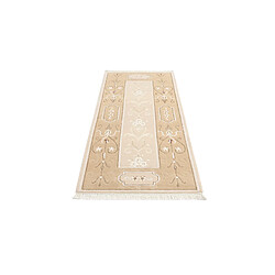 Avis Vidal Tapis de couloir en laine 196x86 brun Darya