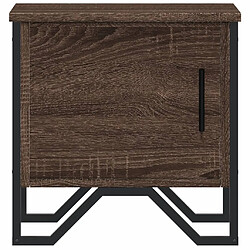 Acheter vidaXL Tables de chevet 2pcs chêne marron 40x30x40cm bois d'ingénierie