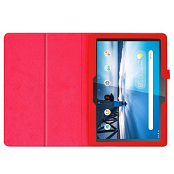 Avis Etui en PU support de litchi rouge pour votre Lenovo Tab M10 TB-X605F