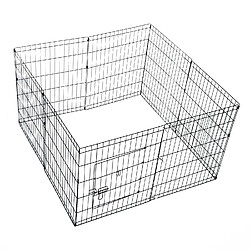 Bcelec Parc à Chiots, enclos pour chiens et autres animaux, 8 panneaux 76x61, modulable