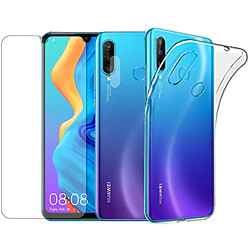 Protection intégrale Verre Trempé pour Huawei P30 Lite + Verre Trempé Caméra Arrière + Coque souple silicone transparente-Visiodirect-