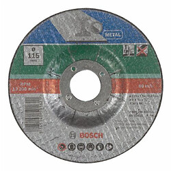 Bosch 2609256310 Disque à tronçonner à moyeu déporté pour Métaux Diamètre 115 mm Diamètre d'alésage 22/23 Epaisseur 2,5 mm