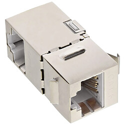 Module InLine® RJ45 F / F coudé à 90 ° SNAP-In Cat.6 STP