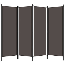 vidaXL Cloison de séparation 4 panneaux Anthracite 200x180 cm