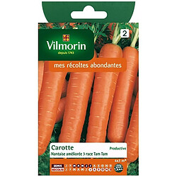 Vilmorin Sachet graines Carotte Nantaise améliorée 3 race Tam Tam