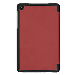 Avis Wewoo Housse Coque Etui à rabat horizontal en cuir Custer Texture pour Galaxy Tab A 8.0 2019 P205 / P200avec support à trois rabats rouge vin