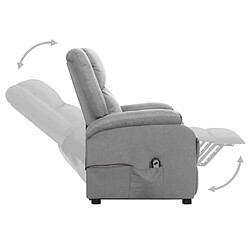 Acheter vidaXL Fauteuil Gris clair Tissu