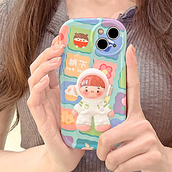 Avis GUPBOO Étui pour iPhone13 coque de téléphone portable dessin animé fille astronaute tridimensionnelle