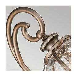 Elstead Lighting Applique murale extérieur Kichler Aluminium,laiton,verre grainé transparent Bronze bruni pas cher