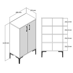 Concept Usine Meuble à rangements style industriel YANKA pas cher