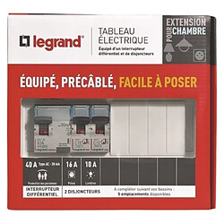 Acheter LEGRAND Tableau electrique equipe precable special pour extension chambre