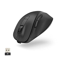 Hama Souris Ergonomique sans Fil, 6 Boutons, 2,4 GHz, BlueWave, 800/1200/1600 dpi, Souris Optique sans Fil, Souris Ergonomique, pour Ordinateur Portable/PC, Batterie, droitier, Noir