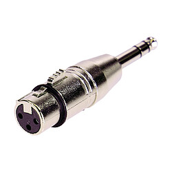 Adaptateur XLR Femelle 3b - Jack Mâle Stéréo Easy Plugger