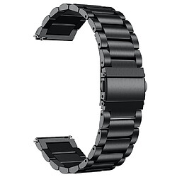 Bracelet en métal 20 mm, fermeture rapide, noir pour votre Garmin Vivomove 3/Garminmove 3