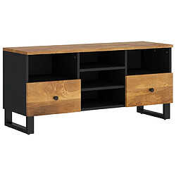 Maison Chic Meuble TV scandinave - Banc TV pour salon 100x33x46 cm bois de manguier et d'ingénierie -MN61579