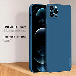 Coque en silicone souple bleu pour votre Apple iPhone 12 Pro Max