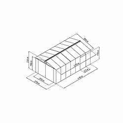 Acheter Garage Voiture Métallique Gardiun Nonrfolk - 16 m² Extérieur 420x380x232 cm