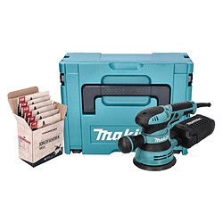 Makita BO 5041 J Ponceuse excentrique 300 W 125 mm + kit de ponçage Toolbrothers TURTLE + Makpac