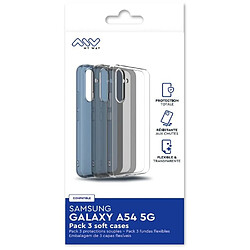 My Way Myway Pack 3 coques pour Samsung Galaxy A54 5G Souple Transparent