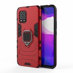 Coque en TPU hybride cool guard avec support de bague rouge pour votre Xiaomi Mi 10 Lite 5G