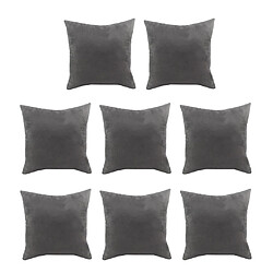 Lots 8 Housse De Coussin Pour Coussin De Canapé Euro Sham Taie D'oreiller Décorative Gris