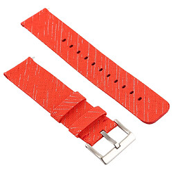 Wewoo Bracelet pour montre connectée Dragonne en toile mode simple Fitbit Versa / 2 Orange