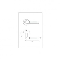 Poignées modèle Listrac - inox 304 bicolore brillant mat x2