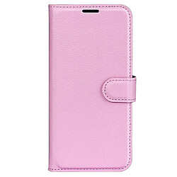 Etui en PU texture litchi avec support, rose pour votre Nokia G11/G21