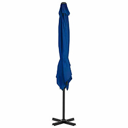 Avis Maison Chic Parasol Jardin | Parasol déporté et mat en aluminium Bleu azuré 250x250 cm - GKD34301