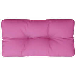 vidaXL Coussin de palette rose 80x40x12 cm tissu