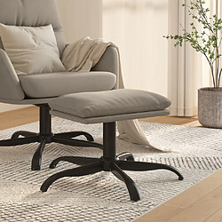 Maison Chic Repose-pied,Tabouret confortable Gris clair 60x60x36 cm Velours -MN15362