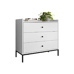 Bestmobilier Filipo - commode - blanc - 80 cm