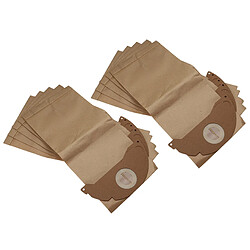 vhbw 10x Sacs compatible avec Kärcher SE 2001, NT 181 Profi, MV 2 Premium, KNT 2 Premium AS, KNT 2 Premium aspirateur - papier marron