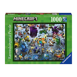 Ravensburger Puzzle Jeux Vidéos 1000 pièces Défi Minecraft avec Technologie Soft Click Multicolore pas cher